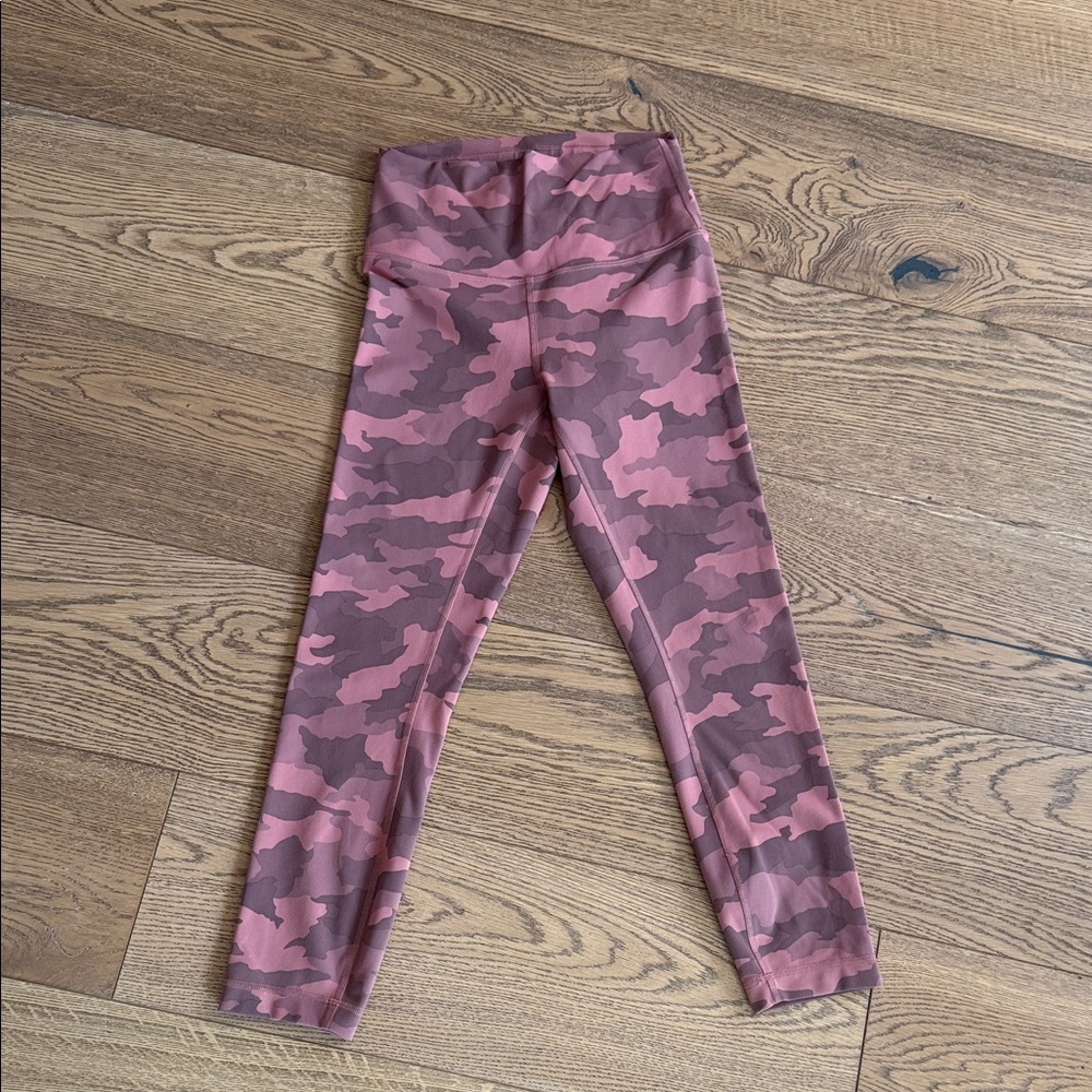 lululemon athletica Pink Camouflage Leggings